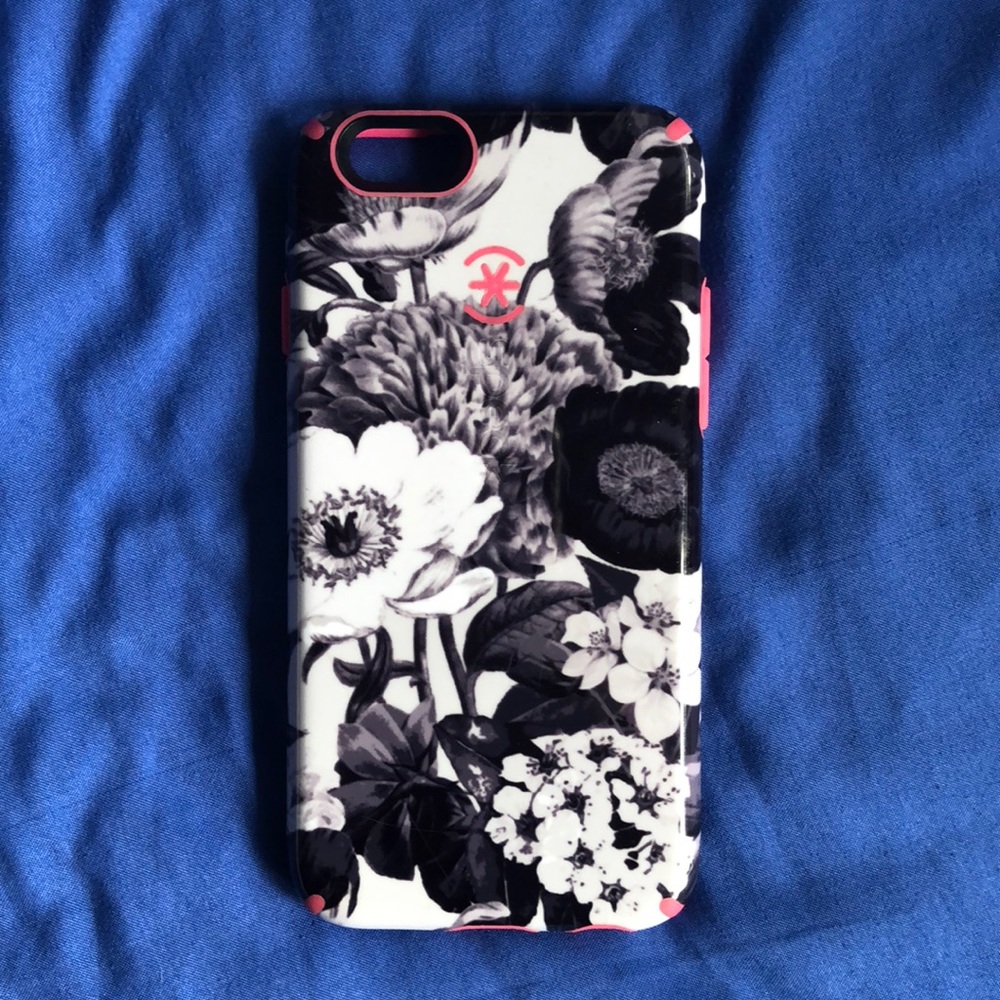 Black and white floral speck iPhone 6/6s case